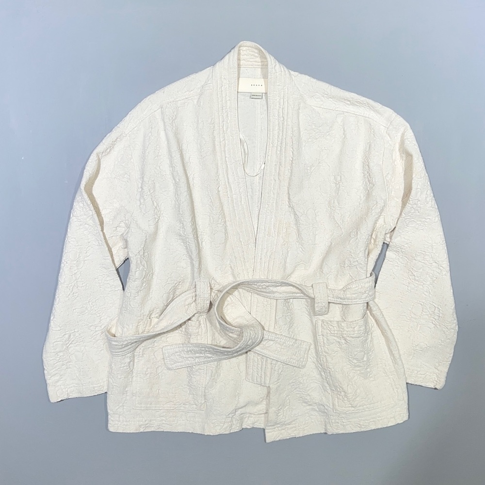 Blank NYC Cream color Kimono style Jacket Sz M